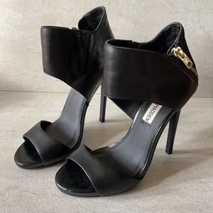 Black Steve Madden leather heels